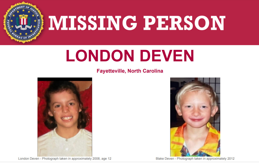 The Charlotte Division of the #FBI and the Fayetteville Police Department are seeking assistance from the public to locate now approximately 27-year-old London Deven, a relative of Blake Deven, who is also missing: fbi.gov/wanted/kidnap/…