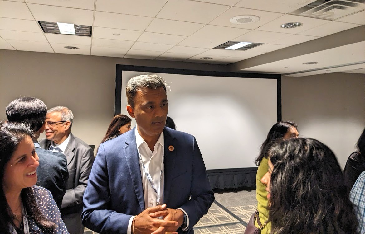 I am grateful for the opportunity to speak at the Jain Leadership Forum this past weekend. What an impressive turnout! I'm honored to have connected with so many inspiring individuals and I look forward to serving you as the first Jain person ever in U.S. Congress.