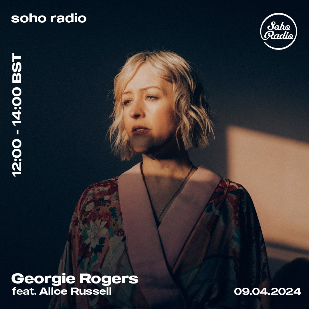 Very much looking forward to having a legend of UK music @alicemcrussell as my guest on my @sohoradio show tomorrow 🌸🩷👑 She’s just released a new album ‘I Am’ on @tru_thoughts and it’s such a beauty. Listen from Midday-2pm anywhere in the world via sohoradiolondon.com