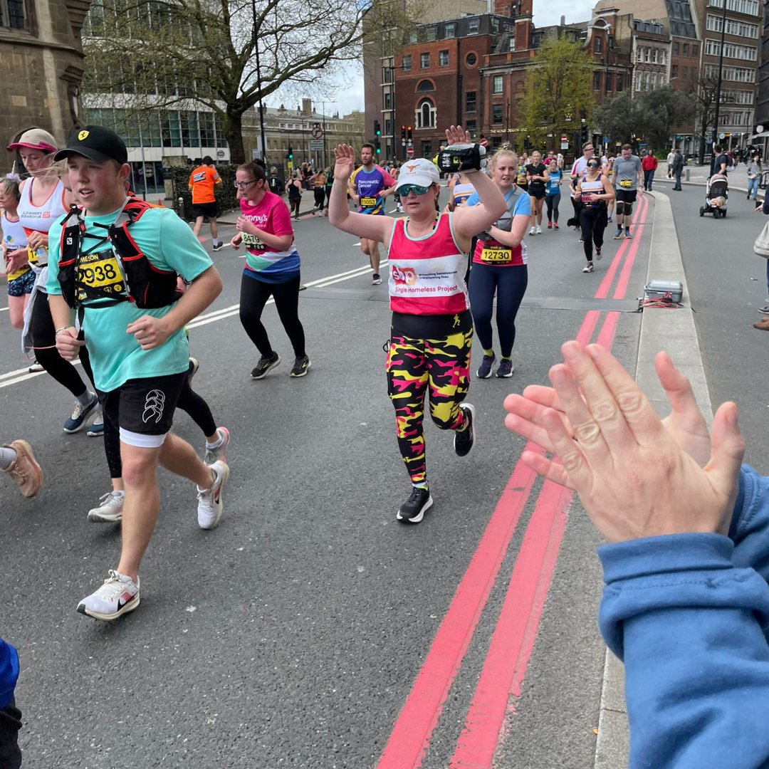 100 #runners, 1,310 miles, 1 epic day! 🙌 Our #TeamSHP runners smashed the London Landmarks Half Marathon yesterday! So far, they’ve raised an incredible £40k (and counting) to help end #homelessness in London. ❤️ #LLHM2024 #HalfMarathon #RaceDay #Fundraising #PhotoHighlights