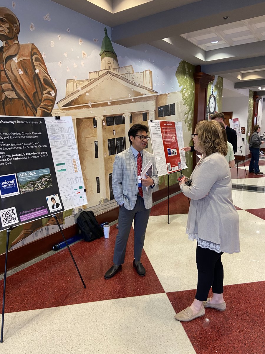 🎉 Congrats to all GFCB students at the 54th Annual Student Scholar Showcase! 🎓 Dean Dr. Evelyn Thrasher caught some of the poster presentations. Great job representing GFCB! #WKU #YouBelongAtGFCB #WKUResearch 📚✨