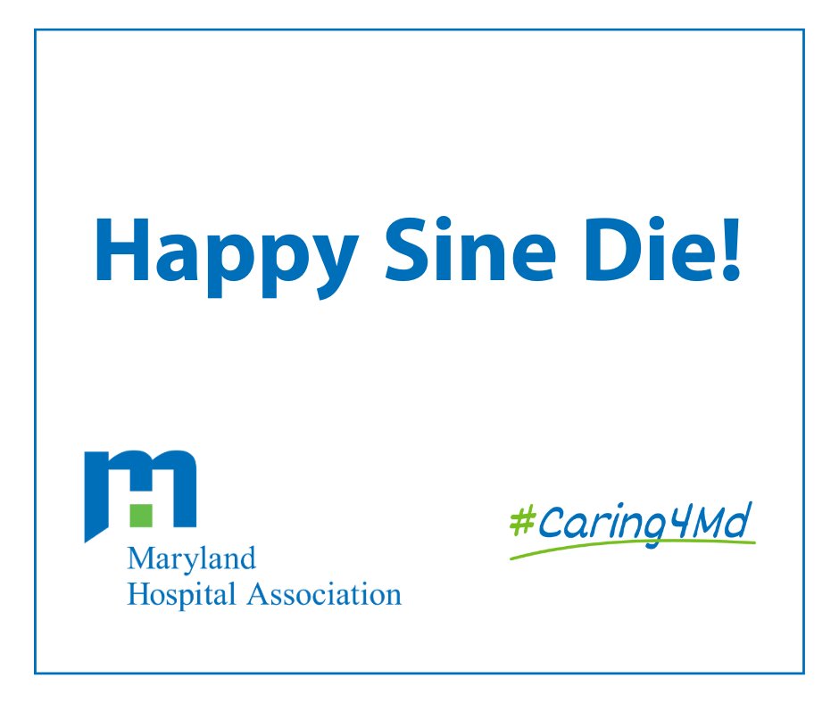 Happy Sine Die #MDGA24! MHA and our members are proud to have advanced legislation to strengthen health and health care in our state, support our health care workforce, and expand access to care. #MDGA2024 #Caring4Md