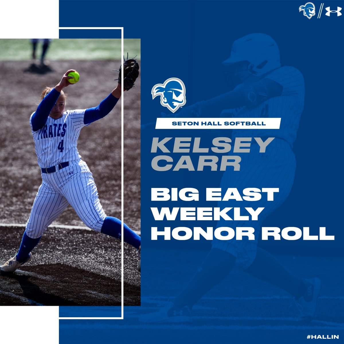 Make it three-straight BIG EAST weekly honors for Kelsey! #HALLin🔵⚪ | #HooksUp