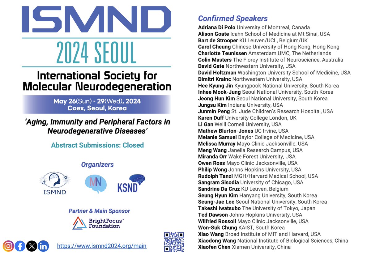 ⏰ Early Registration for ISMND 2024 ends on Wednesday April 10! Register now for discounted prices...and let's not forget, ISMND members get extra registration discounts too! ISMND 2024 Registration: bit.ly/4azOK5N ISMND membership: bit.ly/464WF9g