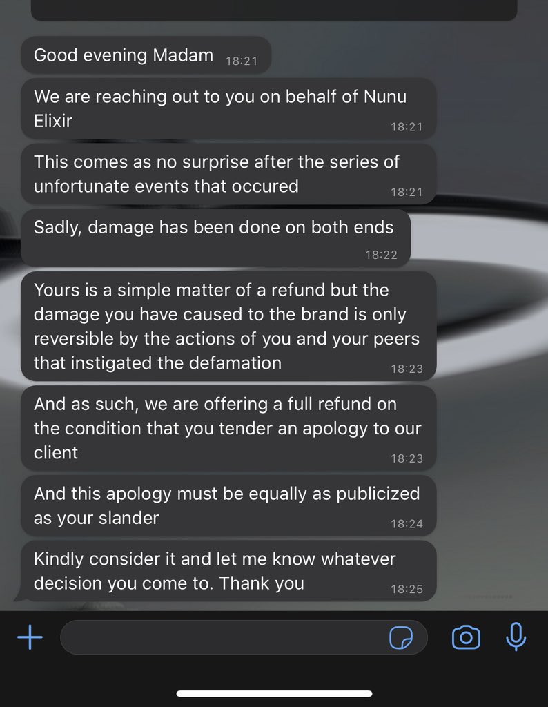 Nunu wants Tife to render an apology because she spoke out and wanted a refund. I have never been so confused and angry @BigBadReni