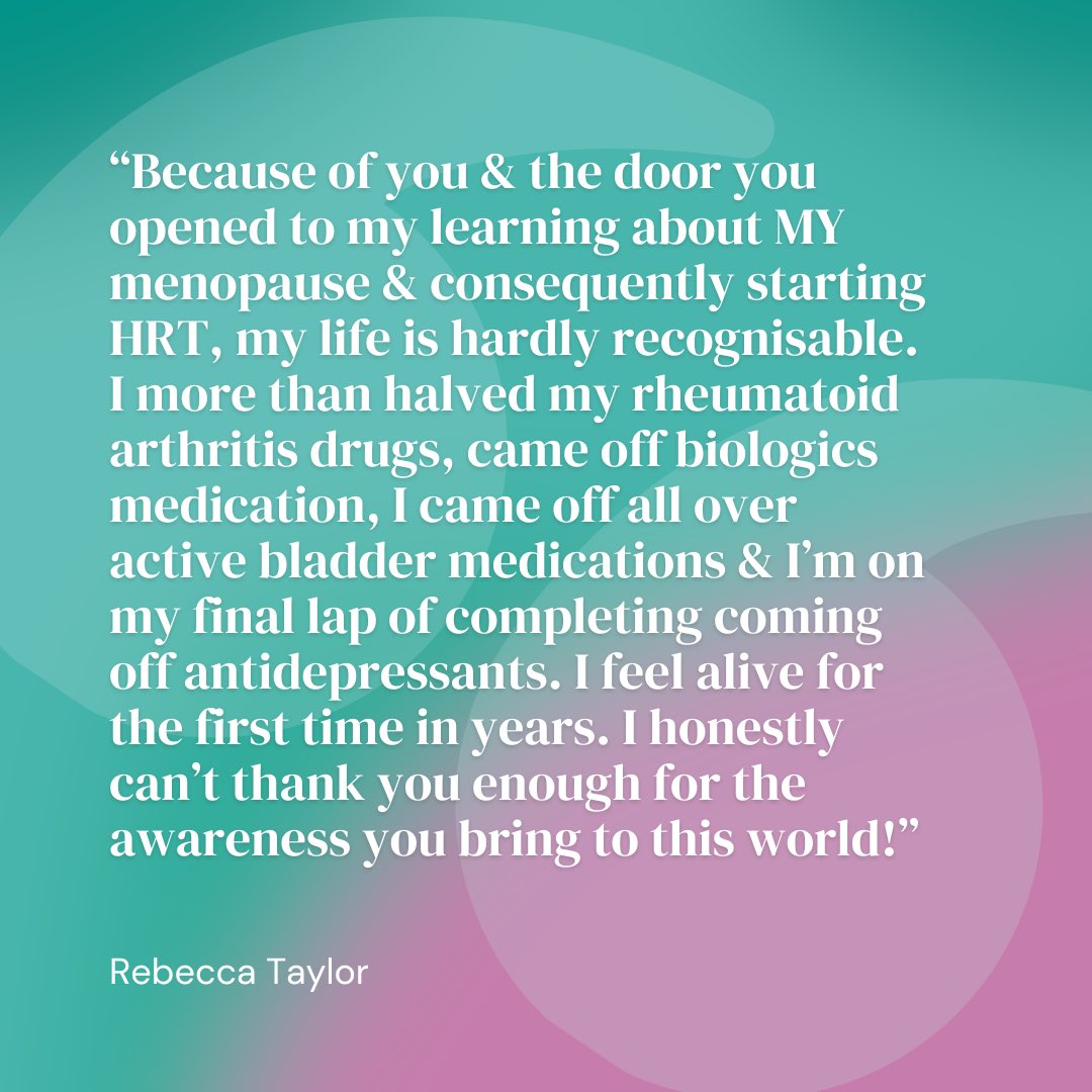 Such an important part of my work is helping women to feel better and live a healthy life. We know there are so many symptoms associated with perimenopause and menopause and lots of women end up taking numerous medications trying to treat individual symptoms, when often the