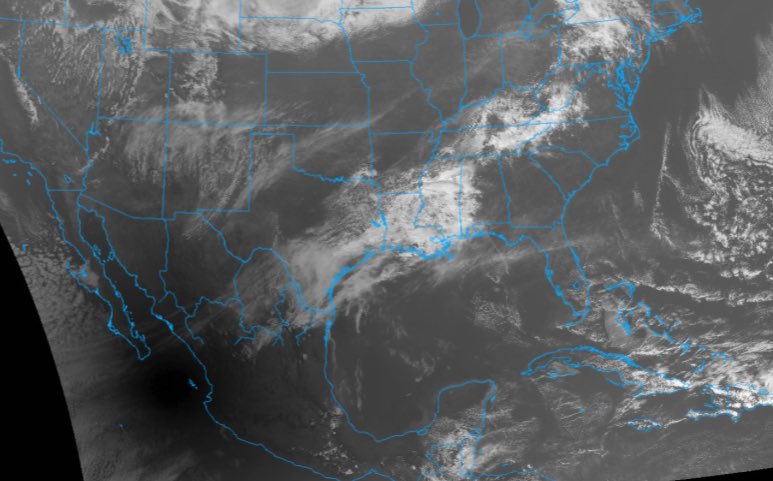 Can you spot the total eclipse on the satellite?