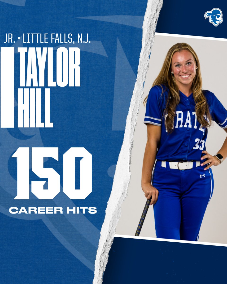 𝟑𝟑 🤝 𝟏𝟓𝟎 Congratulations to T-Hill on collecting her 150th career base hit this past weekend! #HALLin🔵⚪ | #HooksUp