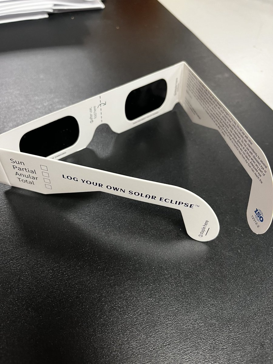 Thankful Troy Schools got us the glasses! 

It’s here! We could see just a little of it. Going back outside in 25 minutes. #totaleclipse