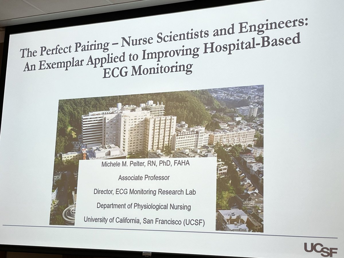 Amazing talk @EmoryNursing today from Dr Michele Pelter from @UCSFNurse Nurses & engineers working today to improve outcomes in #cardiac care.