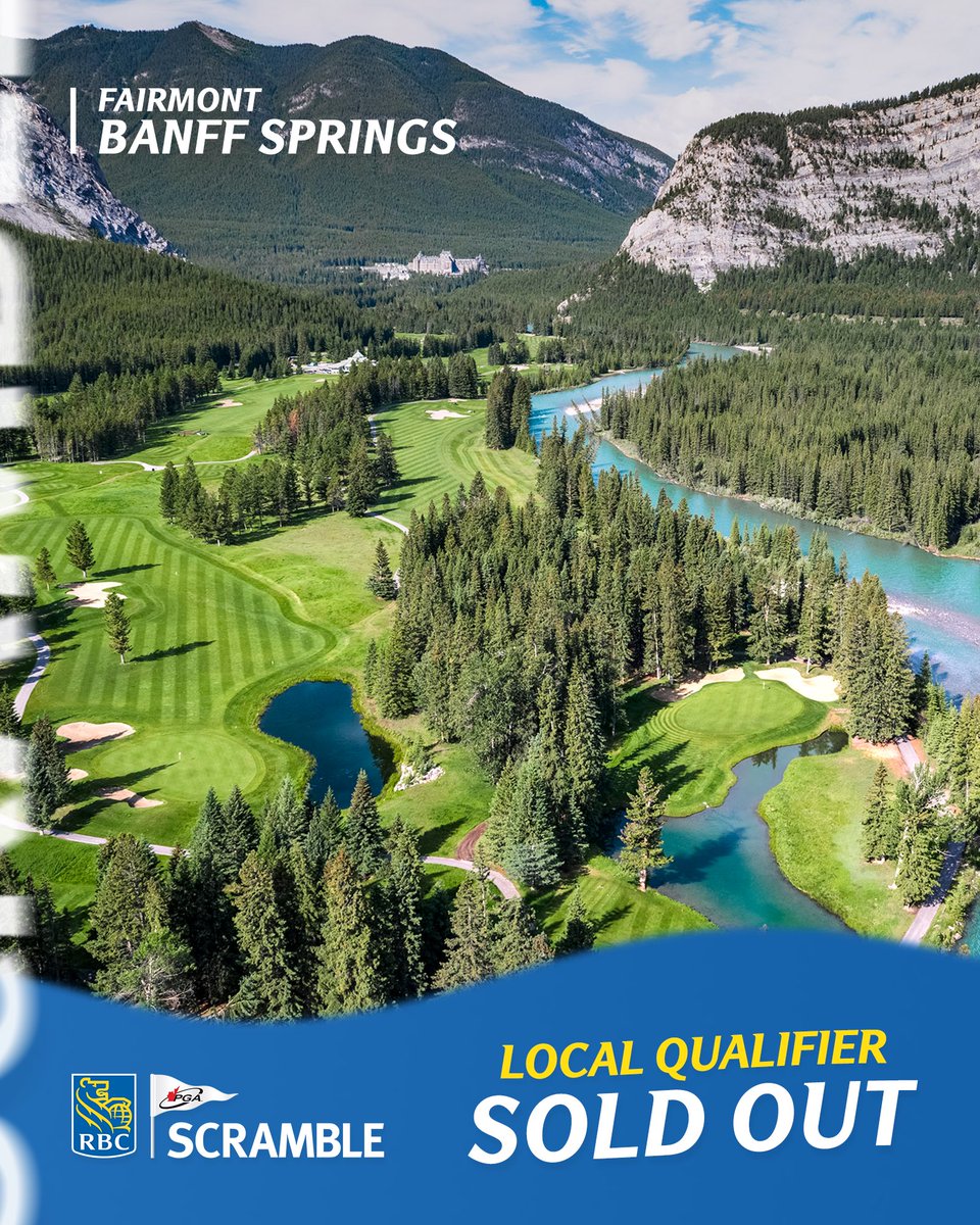 That didn’t take long 😳 The Fairmont Banff Spring’s @RBCPGAScramble local qualifier has sold out.
