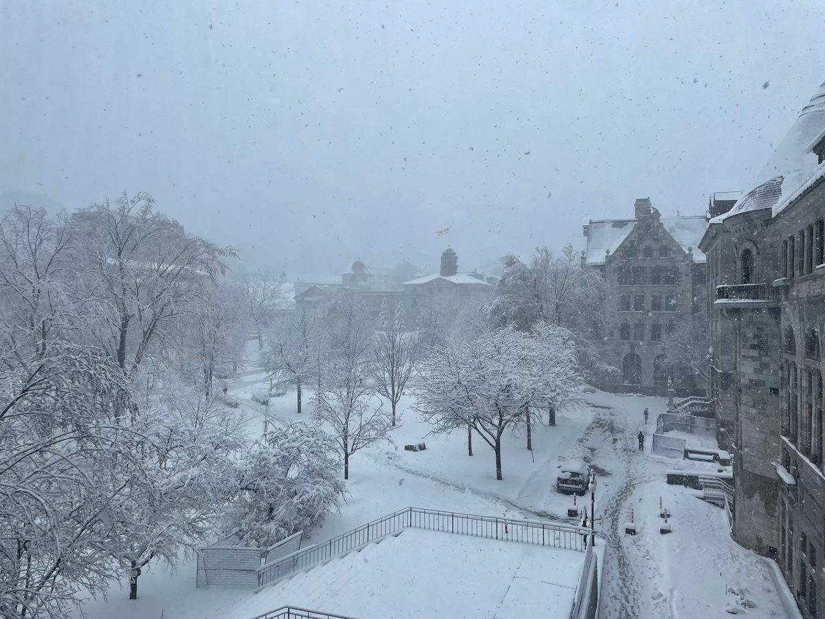 So ready for the eclipse!! Also pretty happy the weather changed since Thursday's snow blizzard (image 2!) <a href="/mcgillgeography/">McGill Department of Geography</a> <a href="/mcgillu/">McGill University</a>