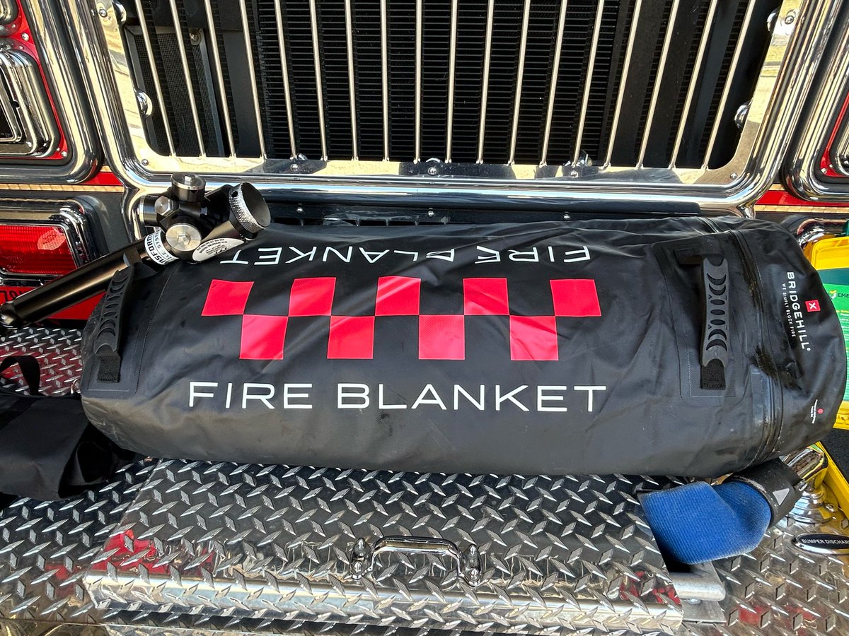 Readingfire's tweet photo. Keeping up! Firefighters nationwide are tackling lithium battery fires in electric vehicles and home products. Our new, grant-funded equipment includes an emergency plug, a car fire blanket, and an EV fire nozzle for effective response to these emerging challenges. https://t.co/tnd2poqKNX