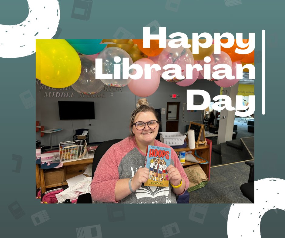 We celebrate and appreciate our school Librarian Melissa Hoopingarner at GMH! #thewildcatway