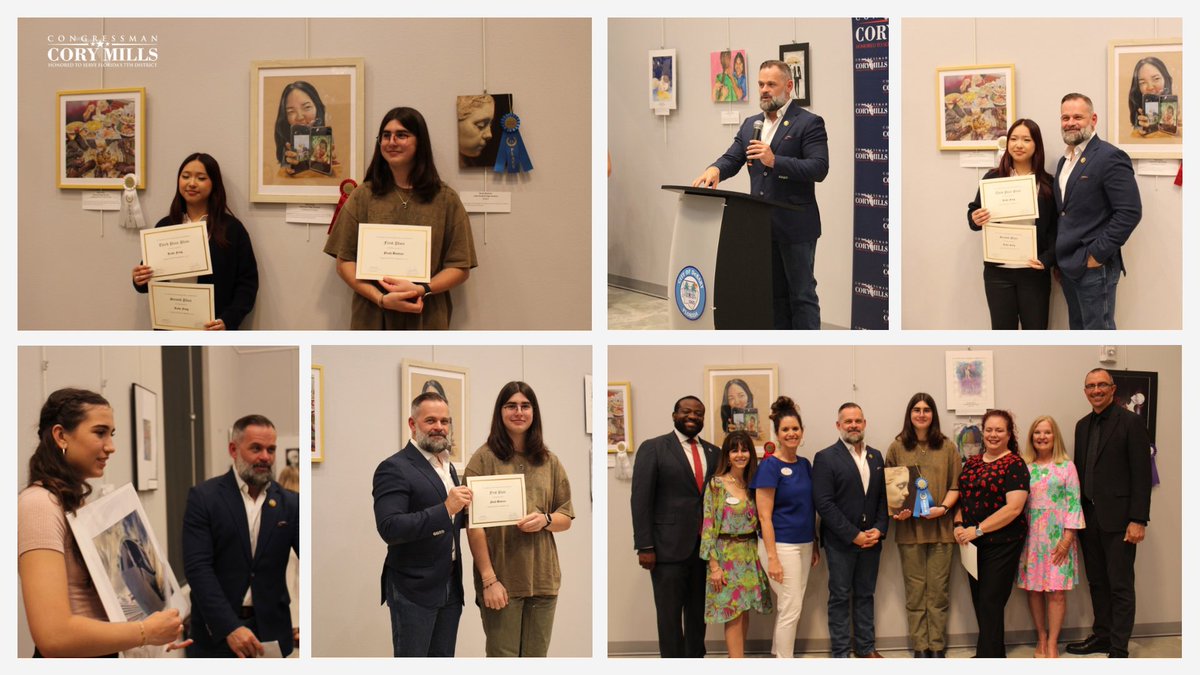 I am proud to announce the winners of our second Annual 2024 Congressional Art Competition! The competition is open to all high school students in Florida’s 7th Congressional District, which includes Seminole and parts of Volusia County. 2024 Congressional Art Competition…