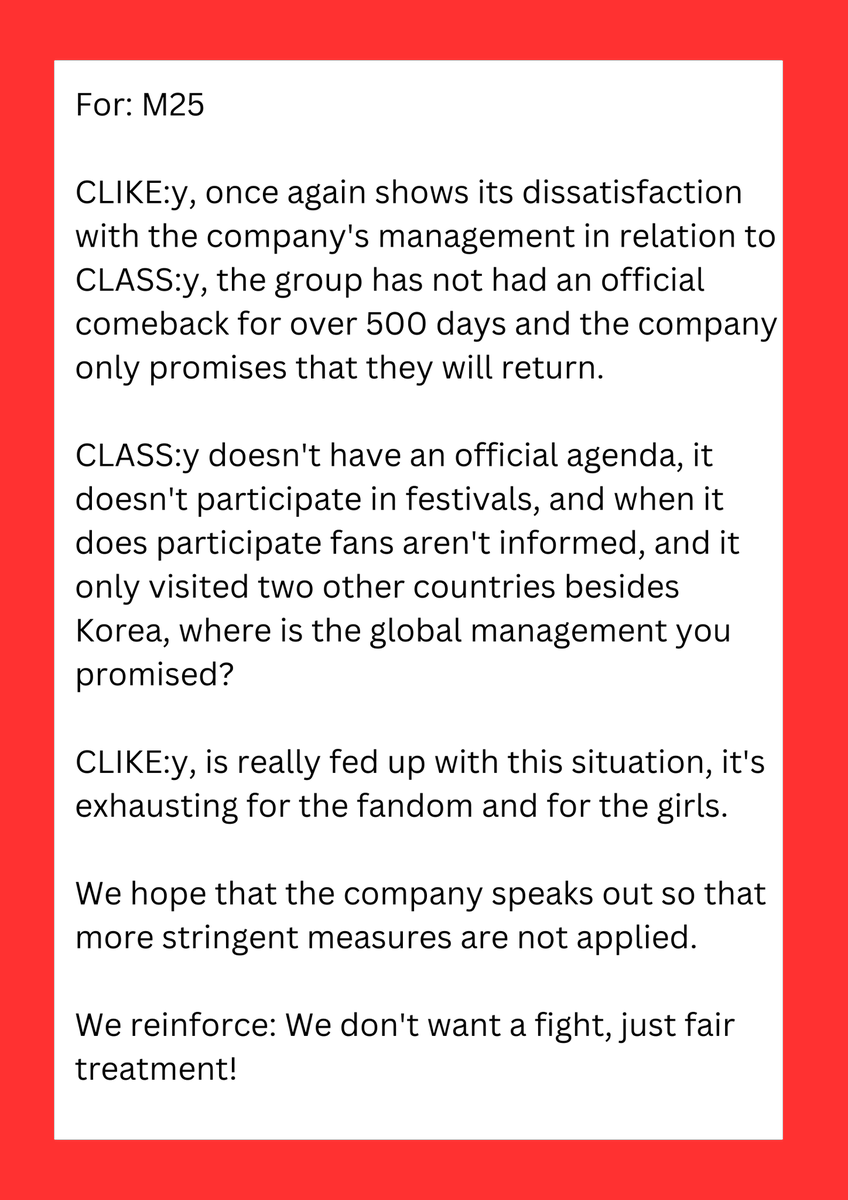 [ ALL FANDOM HELP RT ] walaupun kalian bukan dari fandom CLIKE:y, tapi tolong bantu RT biar viral di kalangan kpopers dan jadi berita sekalian. biar @m25_official terkenal, terkenal dengan title AGENSI KPOP TER-ANJINGGGG