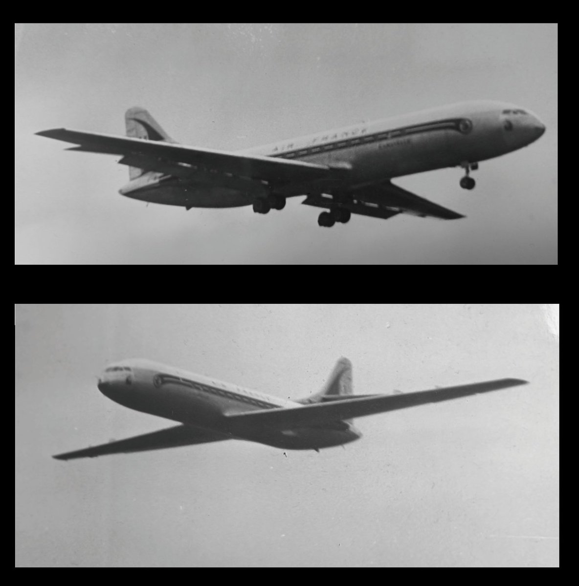 Unusual Air France livery on Caravelle prototype SE 210-01 probably circa 1956. © : Marlène Aviation personal archive.