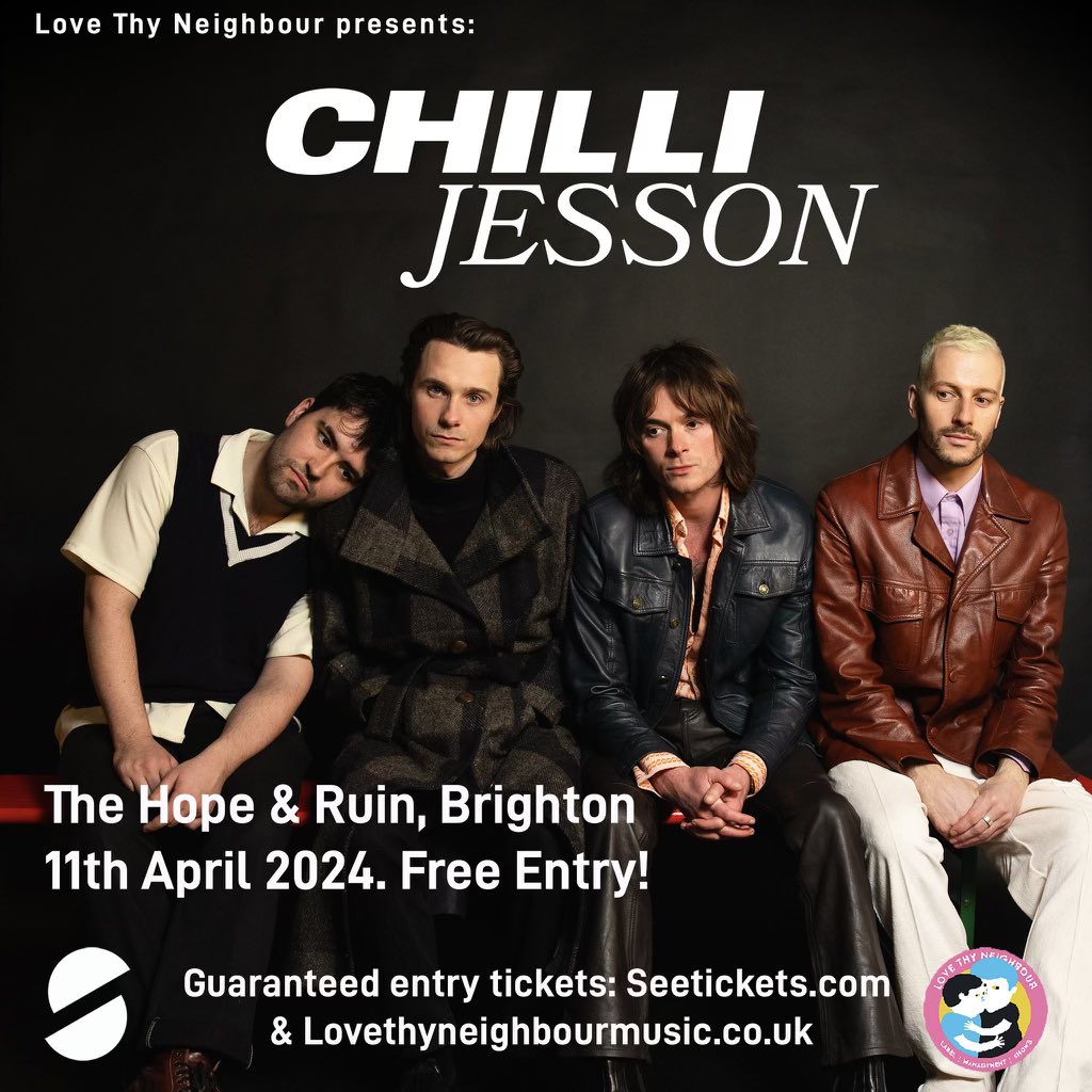 🚨TOUR • @chillijesson performs in London tomorrow and Brighton on Thursday as part of his ‘7 Minutes in Heaven’ tour ⏱ Grab your tickets here > ChilliJesson.lnk.to/7minstourTW