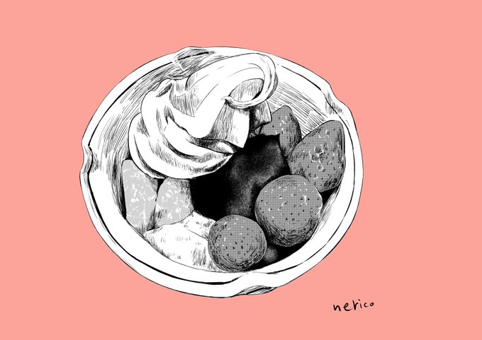 「dessert still life」 illustration images(Latest)