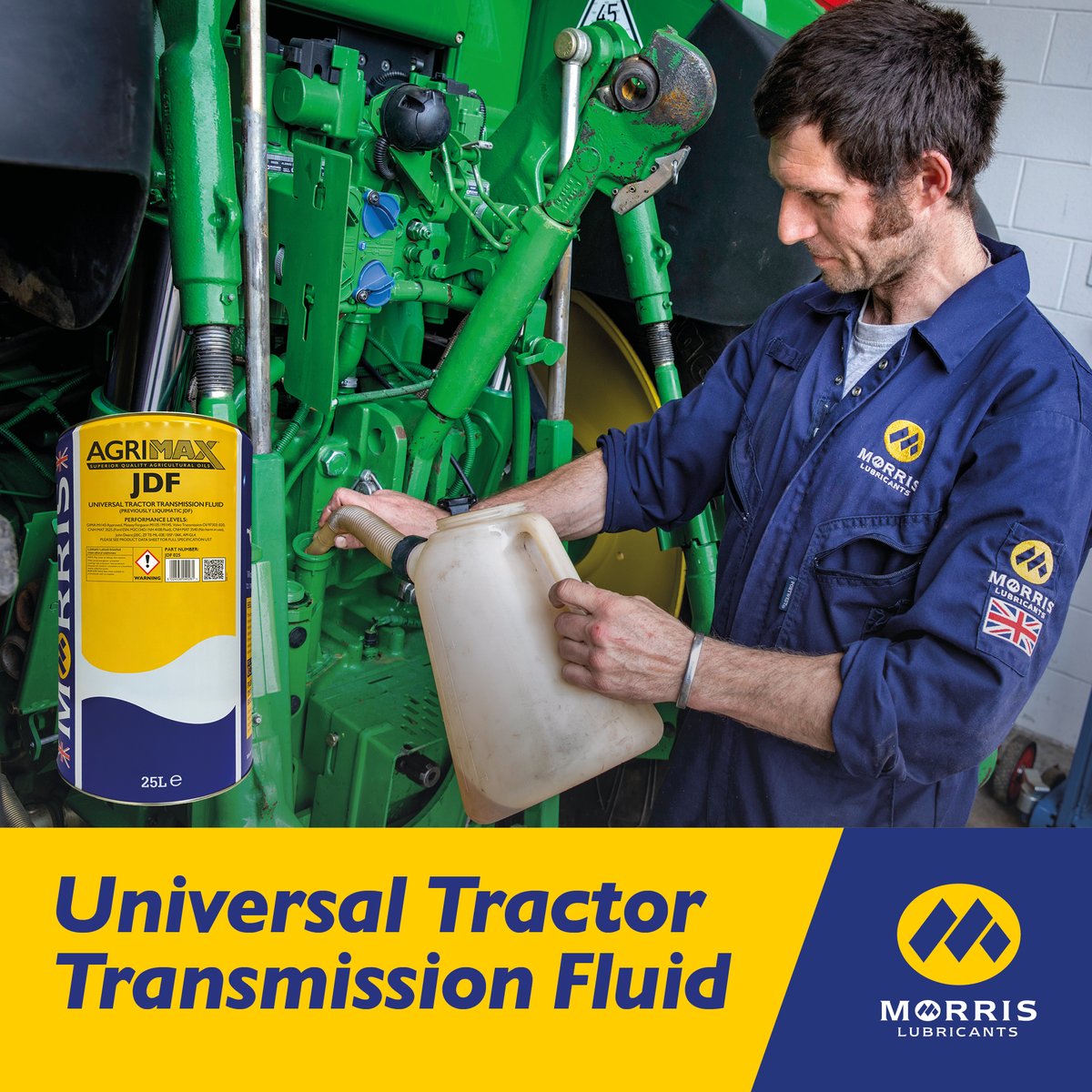 @Morrisoil Agrimax JDF is a Universal Tractor Transmission Fluid formulated with quality oils & specialised additives for use in a wide variety of agricultural vehicles. @guymartinracing knows only quality oils will do for his tractors. Read more here: ow.ly/TnlN50RatMf