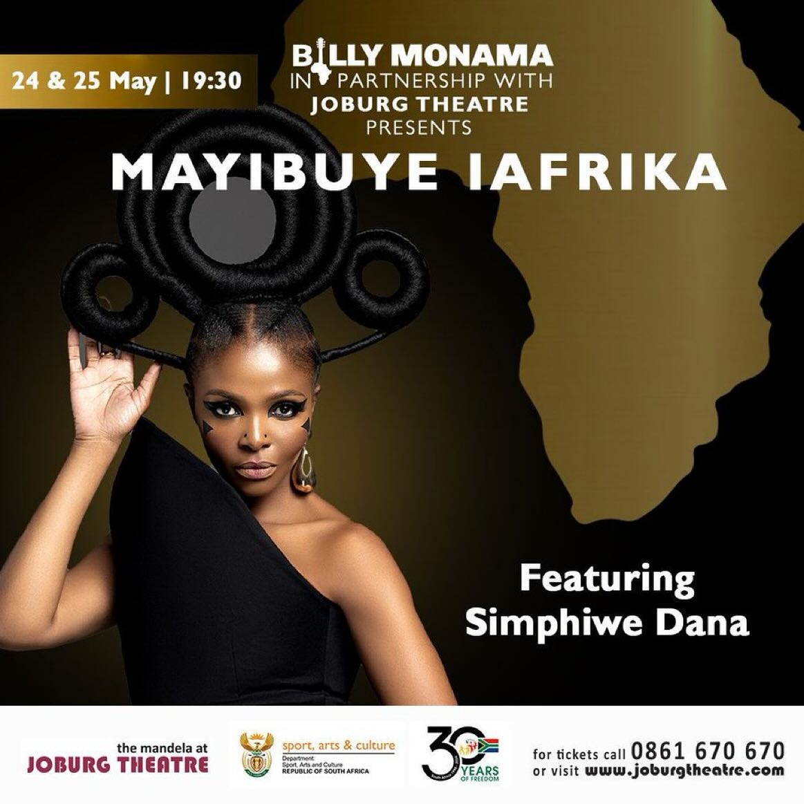 Experience the best of South African Jazz music featuring the iconic Sipho 'Hotstix' Mabuse and the renowned @simphiwedana at the two-day concert #MayibuyeiAfrika. Don't miss this opportunity to immerse yourself in the rich and diverse sounds of Africa🎷 Get your tickets now!