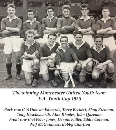 MANCHESTER UNITED FC @ManUtd 1955 FA Youth Cup Winners