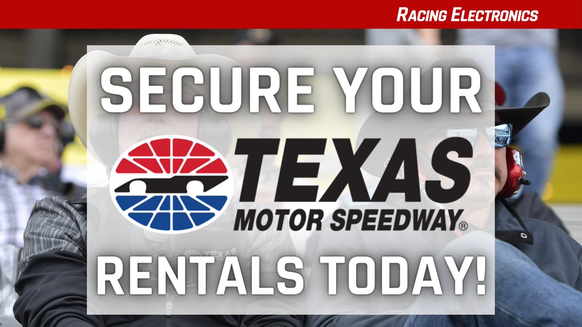 ❗️❕  H U R R Y ❕❗️ Only a few days left to secure your @TXMotorSpeedway scanner and headphone rentals! Rentals must be secured online in advance. No walk-ups will be available! ⬇️ Rent Today: RacingElectronics.com/rentals #REequipped | @PRNlive | #NASCAR