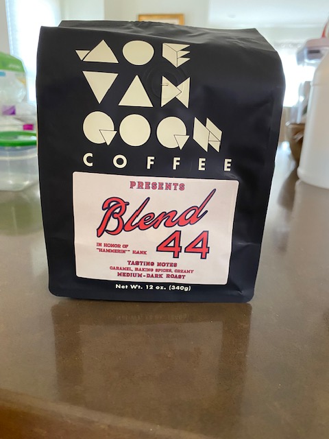 On the 50th anniversary of Hank Aaron's 715th HR, check out the excellent new coffee made by @joevangogh that was inspired by @755ForeverPod Use code 'HAMMER' to receive 20% off your purchase joevangogh.com/product/blend-…