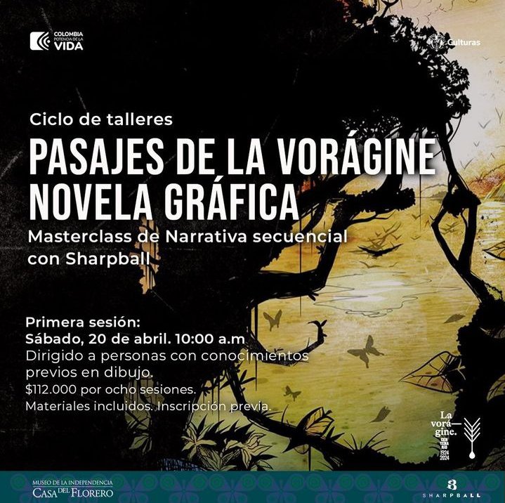 SHARPBALLco's tweet image. ¿Quiere aprender narrativa secuencial ilustrada desde un clásico de la literatura colombiana hecho novela gráfica?

Celebre 100 años de #LaVorágine de José Eustasio Rivera con un taller a cargo de #LosHermanosXiménez

Inscríbase y comparta t.ly/buMjt