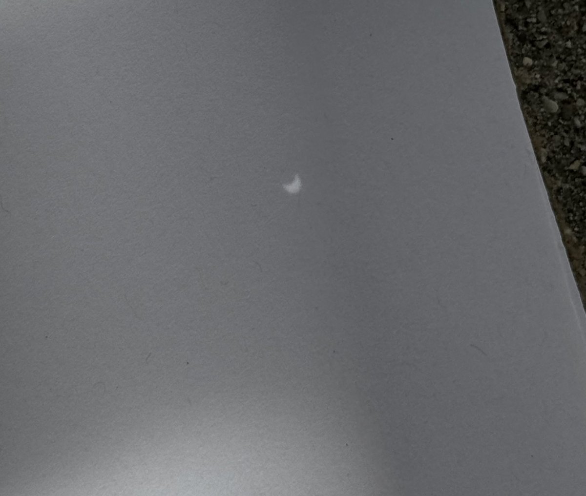 Wow. Those pinhole viewers actually work! #Eclipse2024