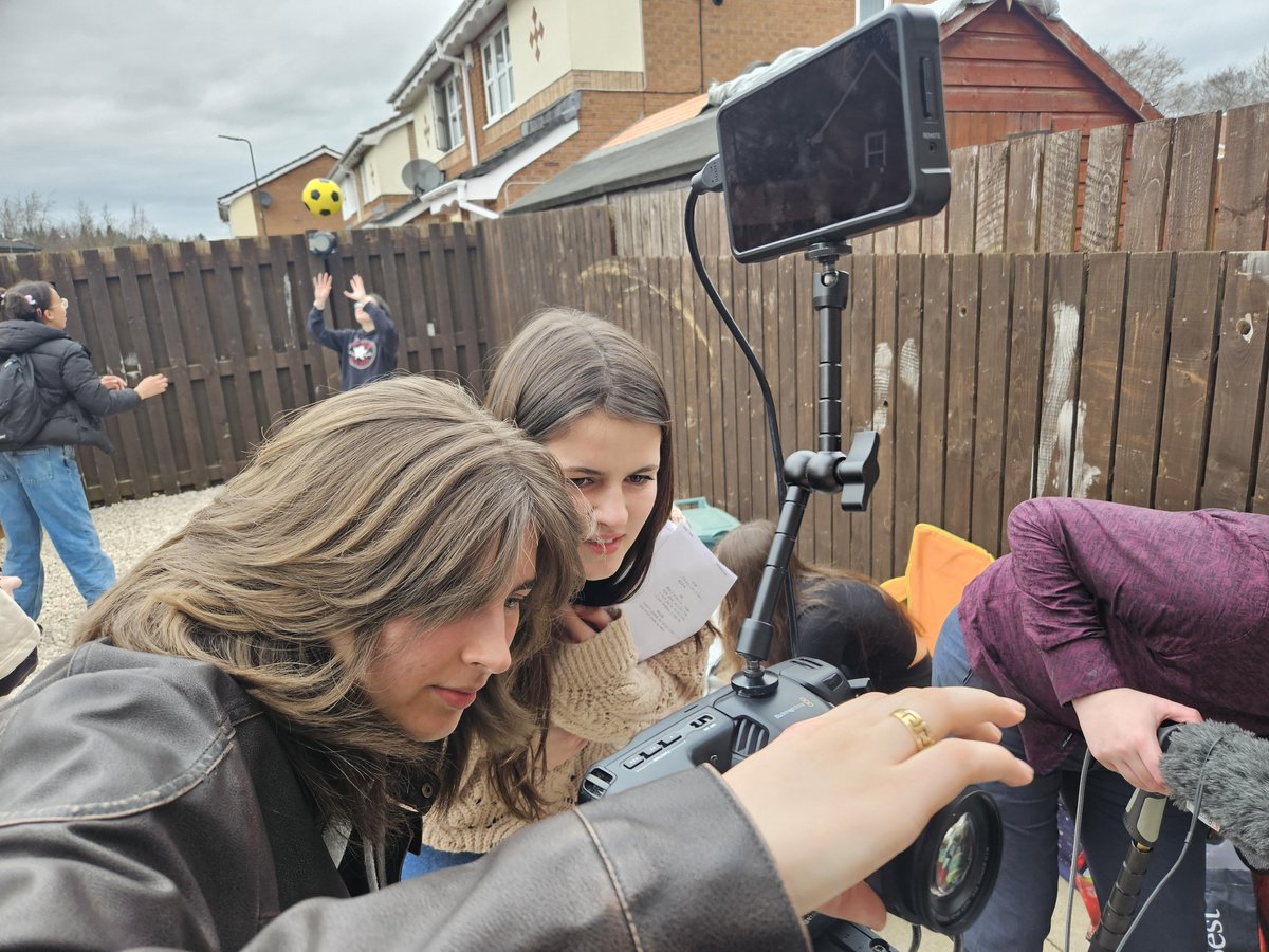 StMargaretsAcad's tweet photo. Our #FilmInAYear team have completed their first day of filming today with @thisissyff Absolute superstars both in front of and behind the camera. We can't wait to see the finished film! 🎬 https://t.co/BtRy8BinL9