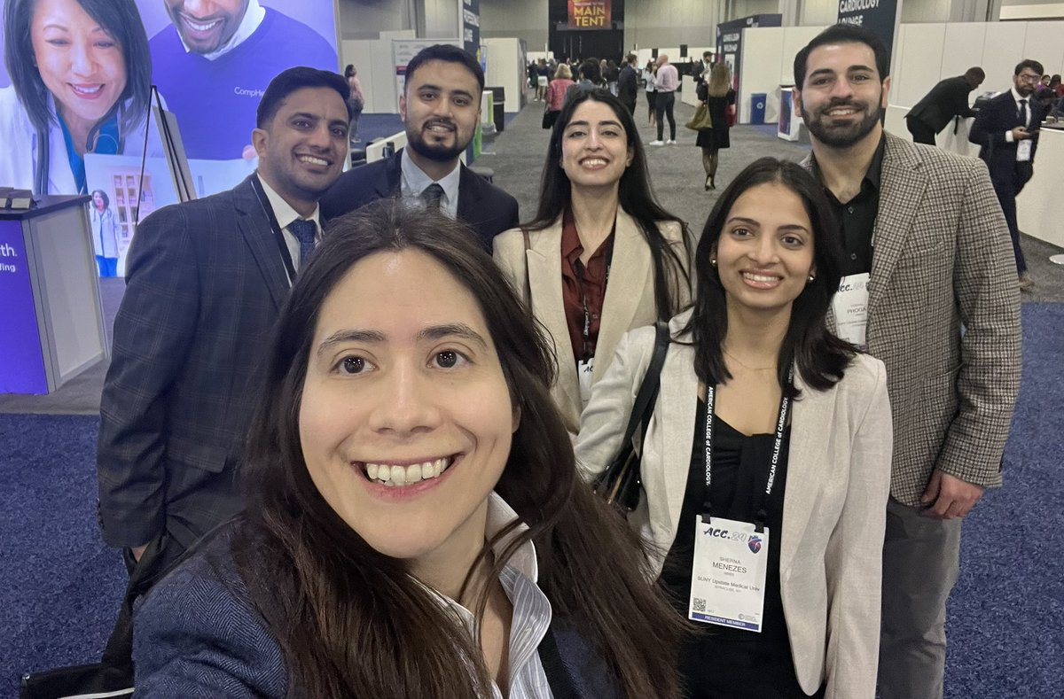 Getting in the last little bits of #ACC24 with @UpstateIM_Res. @vish_pho @ImjenishB @MenezesSherna @hanifafridiMD @Subainakhalid @NYSCACC @ACCinTouch #Cardiology