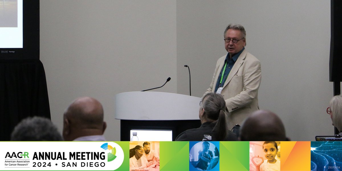 Paul Workman of @ICR_London presents to the AACR Scientist↔Survivor Program® at the AACR Annual Meeting. He discussed the future of cancer discovery, focusing on new technologies that hold the promise of improved and extended life. #AACRSSP #AACR24 @Chemical_probes