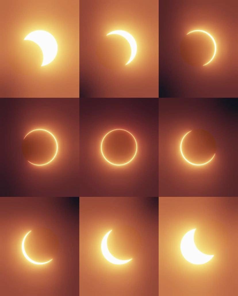 fases de un eclipse solar