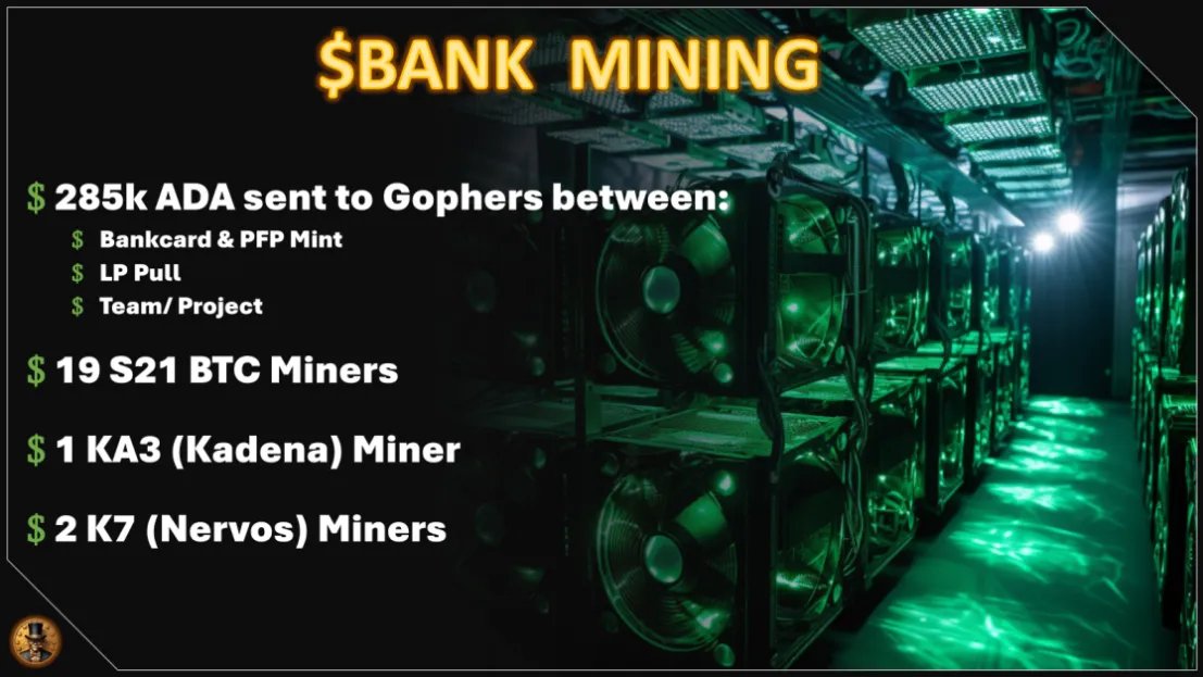 Good Afternoon $BANK Community! We received our deposits from @GGMC_nft for the miners that have been put online. We have attached our miner infographic to this post so you know what we have coming online but results for the month were impressive!👀 Miners (March results):…