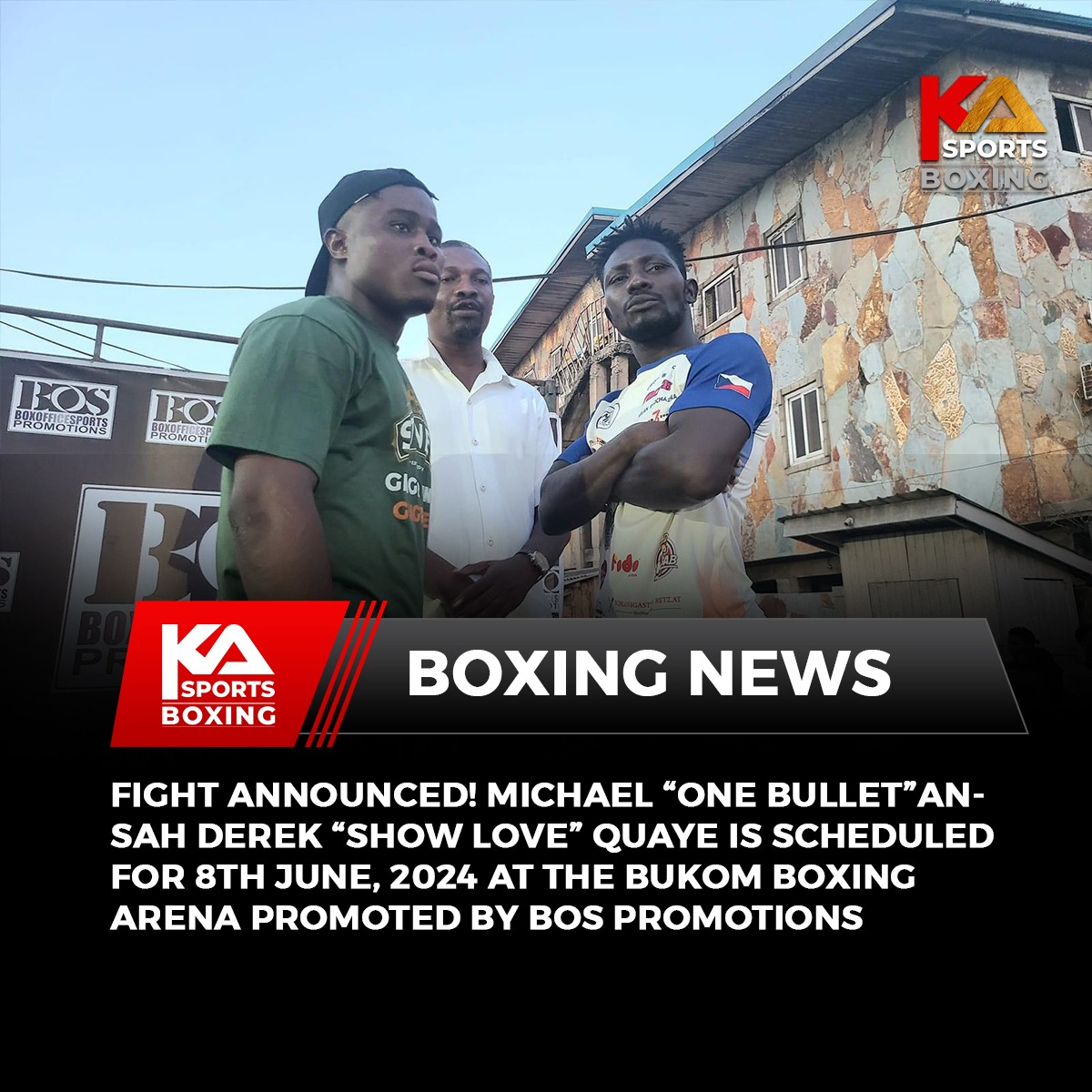 ⚫Micheal Ansah VS Derek Quaye 
🔴8th June, 2024🥊
#Ghanaboxing #Boxing #Kasports