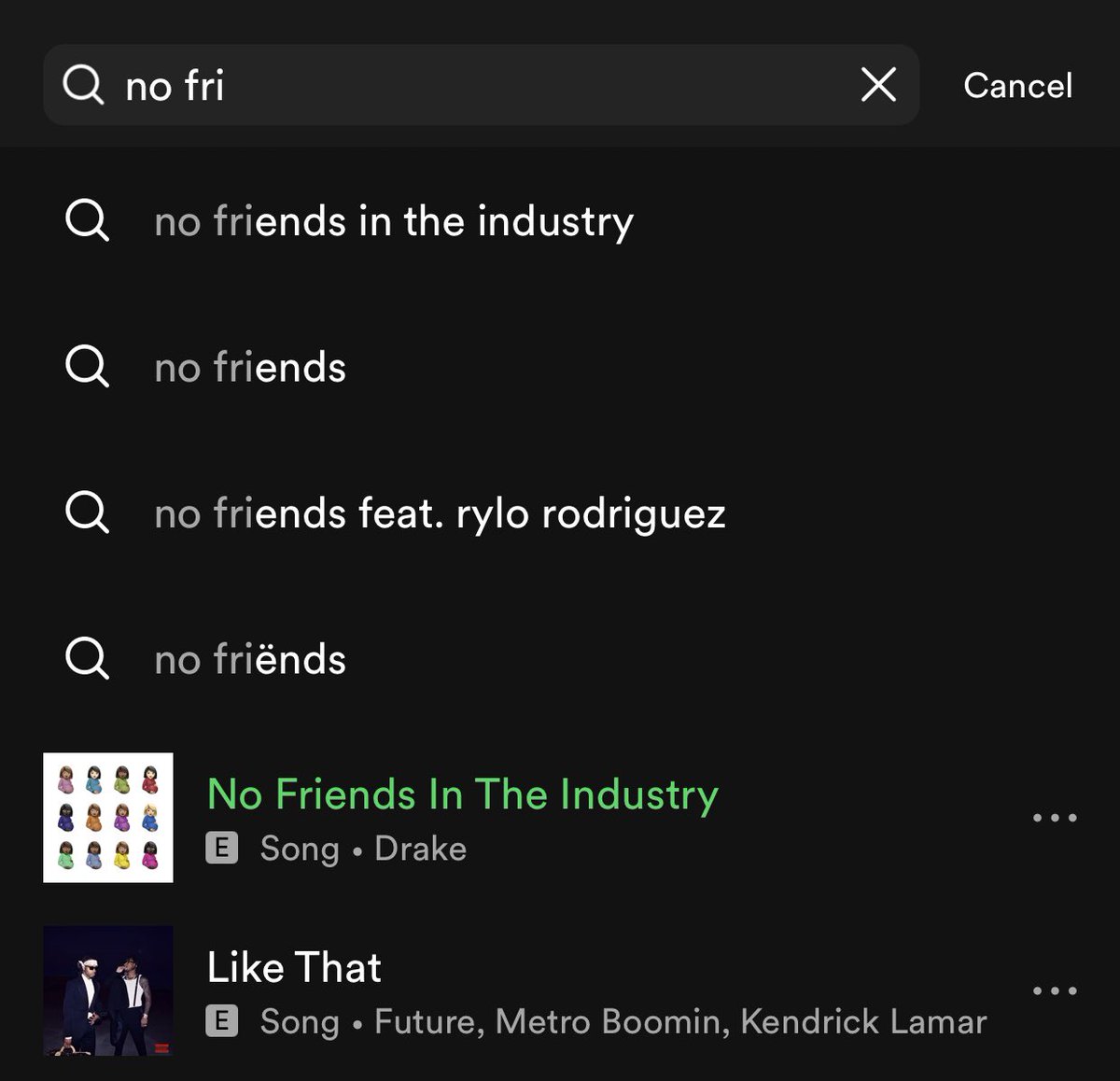 Spotify on some shit 😂