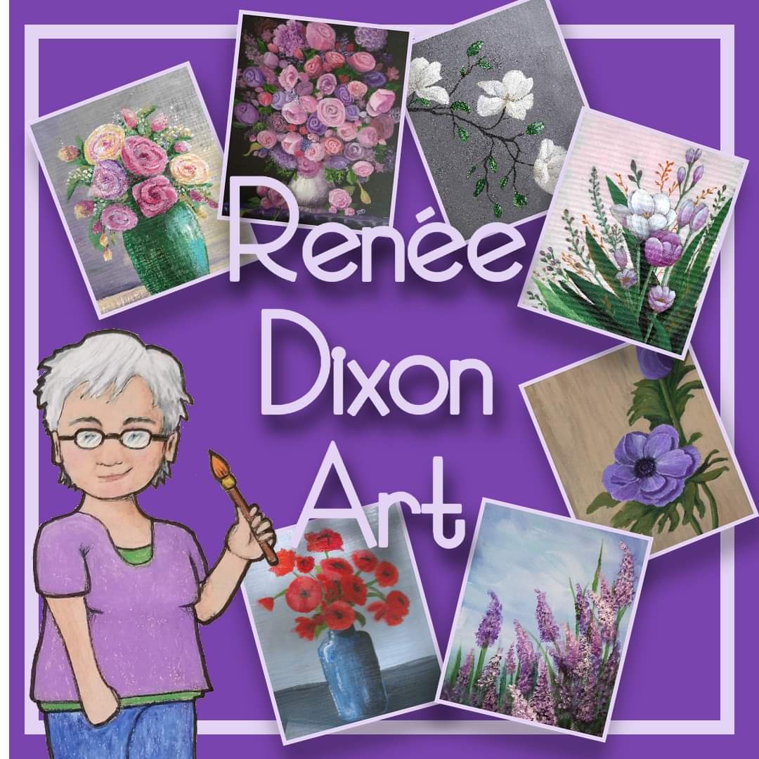 Renée Dixon Art 

#MyArtWork #Art #Artist #Spring #Botanicals #Flowers #Floral #RenéeDixonArt #LowVision #LowVisionArtist #VisuallyImpaired