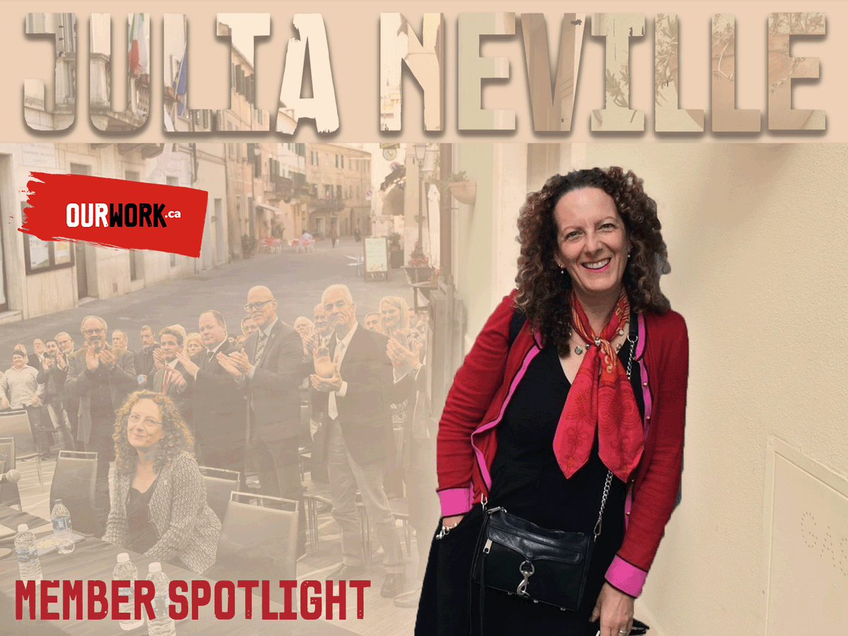 Our latest Member Spotlight celebrates Julia Neville – a leader who has advanced #workersrights #healthbenefits and #organizing across Western Canada! Thank you Julia for the trail you've blazed for workers and the #BCfilm industry.