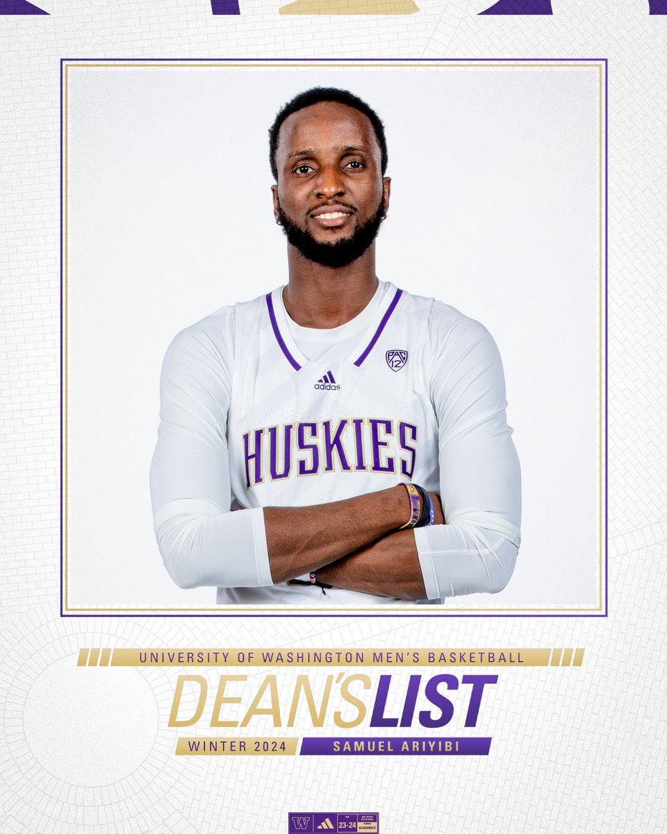 👏 Samuel Ariyibi landed on the Dean's List for winter quarter! #GoHuskies