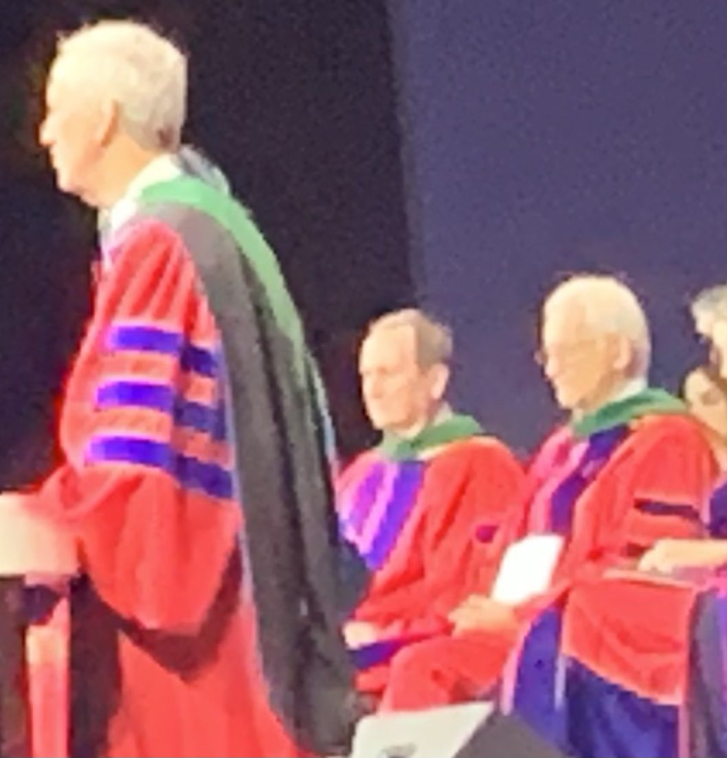 So proud to see our @leehealthheart colleague and former @ACCinTouch President @RickChazal on the podium at the Convocation!!