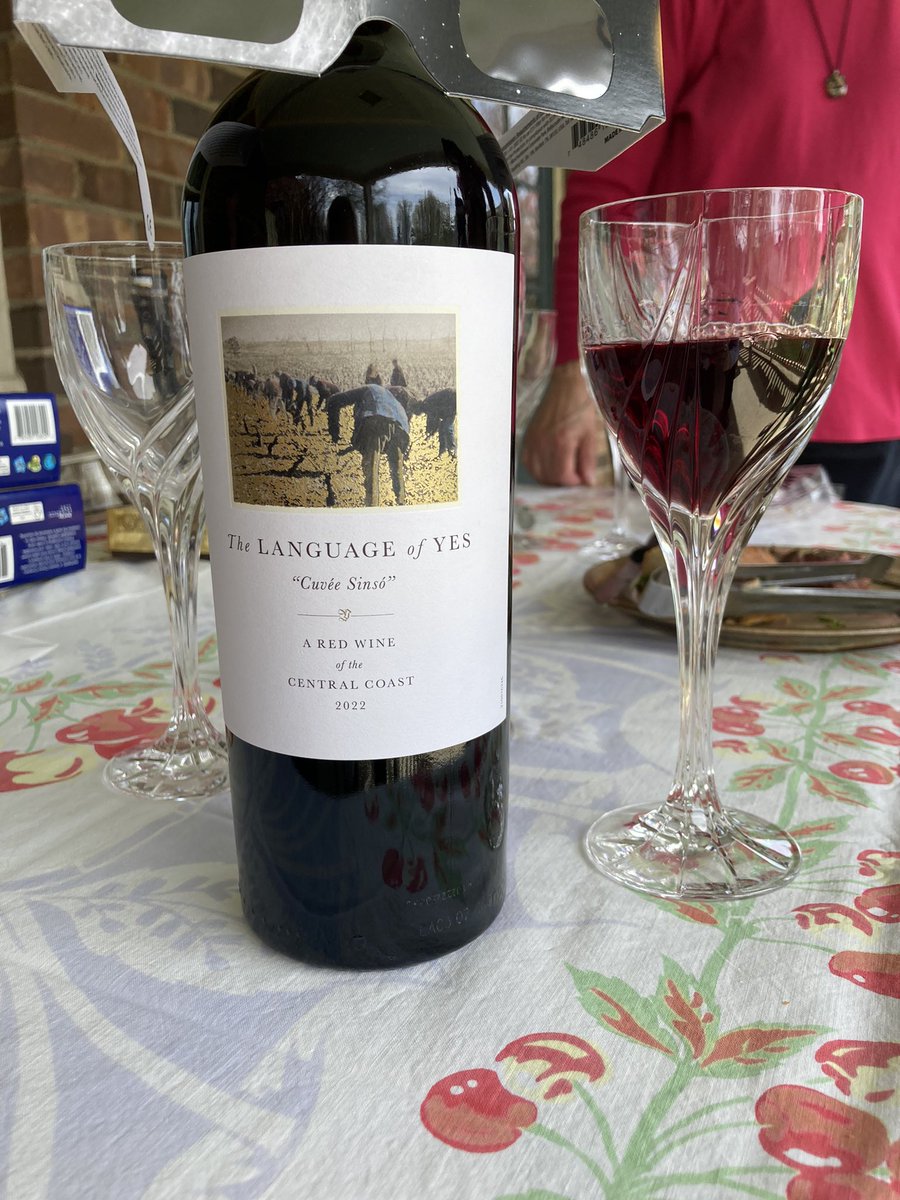 Cheers to the eclipse with Language of Yes Cuvée Sinso in Dayton Ohio! <a href="/RandallGrahm/">Randall Grahm</a> #Eclipse2024