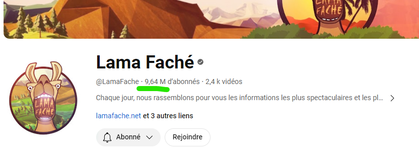 Maxouks's tweet photo. Lama Faché mdrrr 10 MILLIONS D'ABONNES ???? J'pensais elle etait morte depuis longtemps cette chaine youtube https://t.co/I6NJQ530fb