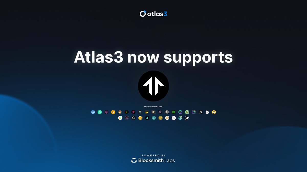 $TNSR Support is now available for Atlas3 raffles and presales. ⚡️ Run raffles, set up presales, and secure them with $TNSR. @tensor_hq 🤝