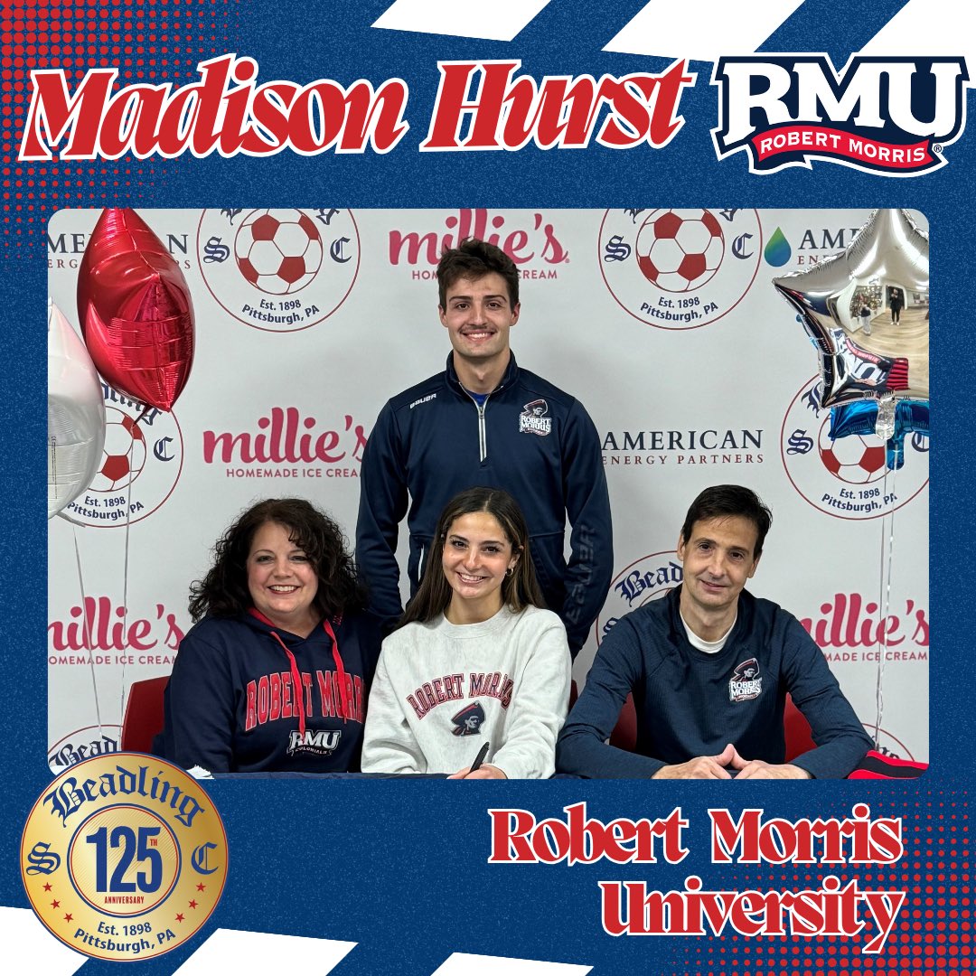 Beadling Signing Day ⚽️👏🏼 Madison Hurst has signed for @RMUWSoccer Good luck in your next chapter at Bobby Mo! #WearTheB #GoColonials #HorizonLeague