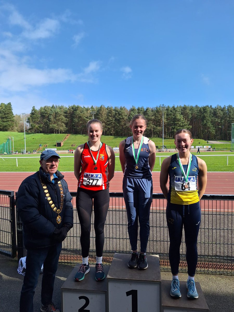 🤩 Massive congratulations to ATU Sligo athletes Lauren Cadden, Caoimhe Mc Donagh and Alix Joyce on their success at the 2024 Irish Universities Track and Field Championships this weekend, taking home two gold medals and one bronze 🎉 #athletics #sport #university #AtlanticTU