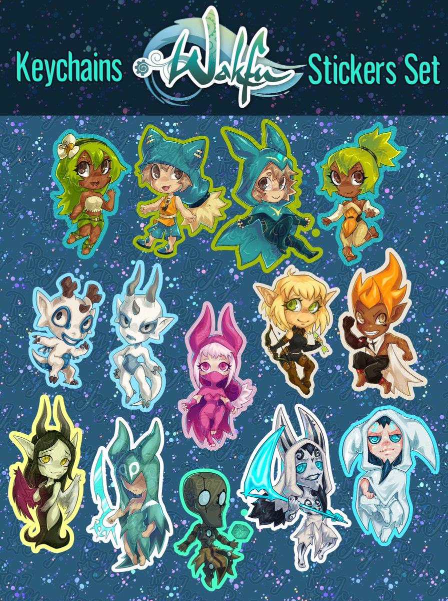 Guess who just finished all #wakfu chibis :3c I'll update you once these are on sale! Will be selling them at my Etsy~