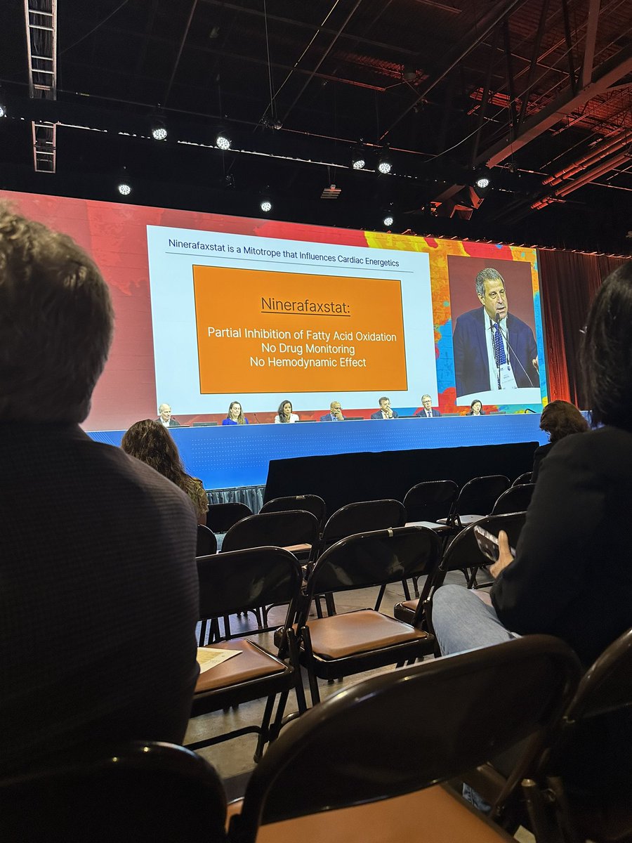 In a joint session for #ClinicalTrial review with experts from @ACCinTouch and @JAMA, Clyde W. Yancy, MD, MSc (@NMHheartdoc), provides #ThoughtLeadership on aspects of a new trial on #Ninerfaxstat, a #mitotrope that influences #CardiacEnergetics and a proposed option for…