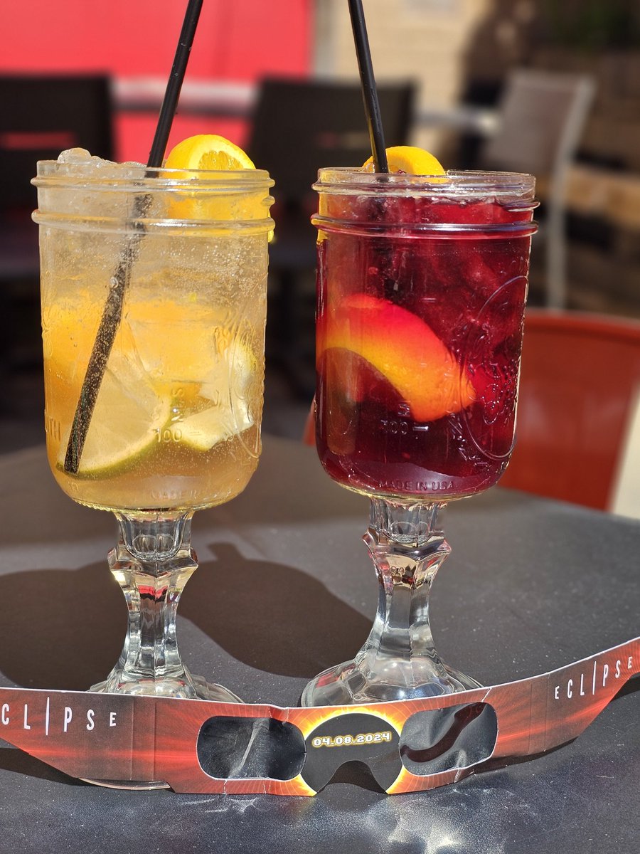 Come enjoy the #solareclipse with our own Solar &amp; Lunar Sangria... HALF PRICE!!!!