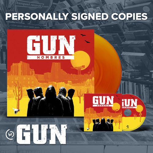 Gunettes and Gunners we're excited to announce that we've partnered with @BanquetRecords for personally signed copies of Hombres! When ordering your copy, type what you'd like us to write on the album 🤘 Order here: bit.ly/4aKvOkm